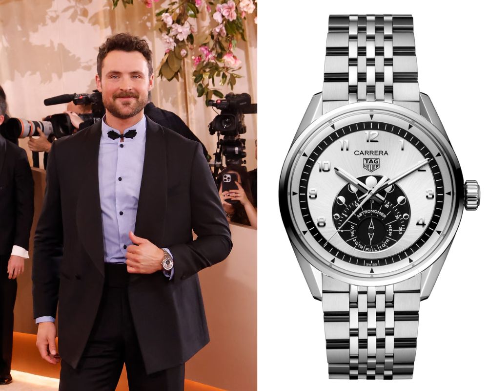 Golden Globes 2026 Dylan Effron TAG Heuer