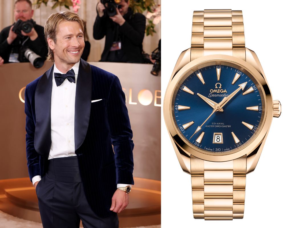 Golden Globes 2026 Glen Powell Omega