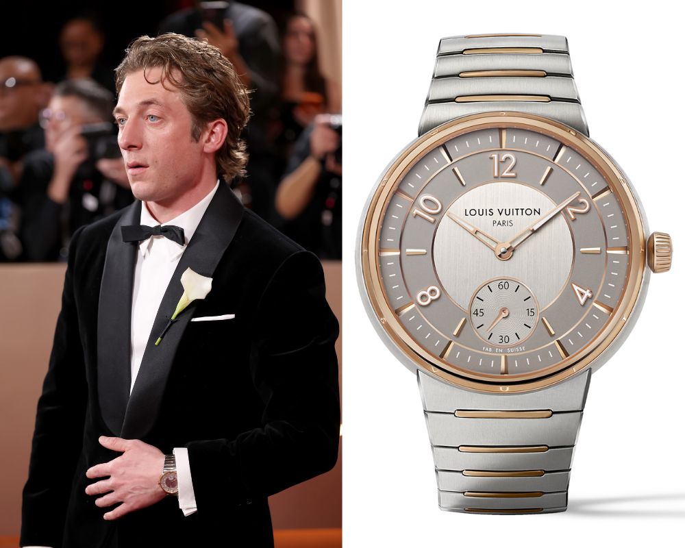 Golden Globes 2026 Jereny Allan White Louis Vuitton